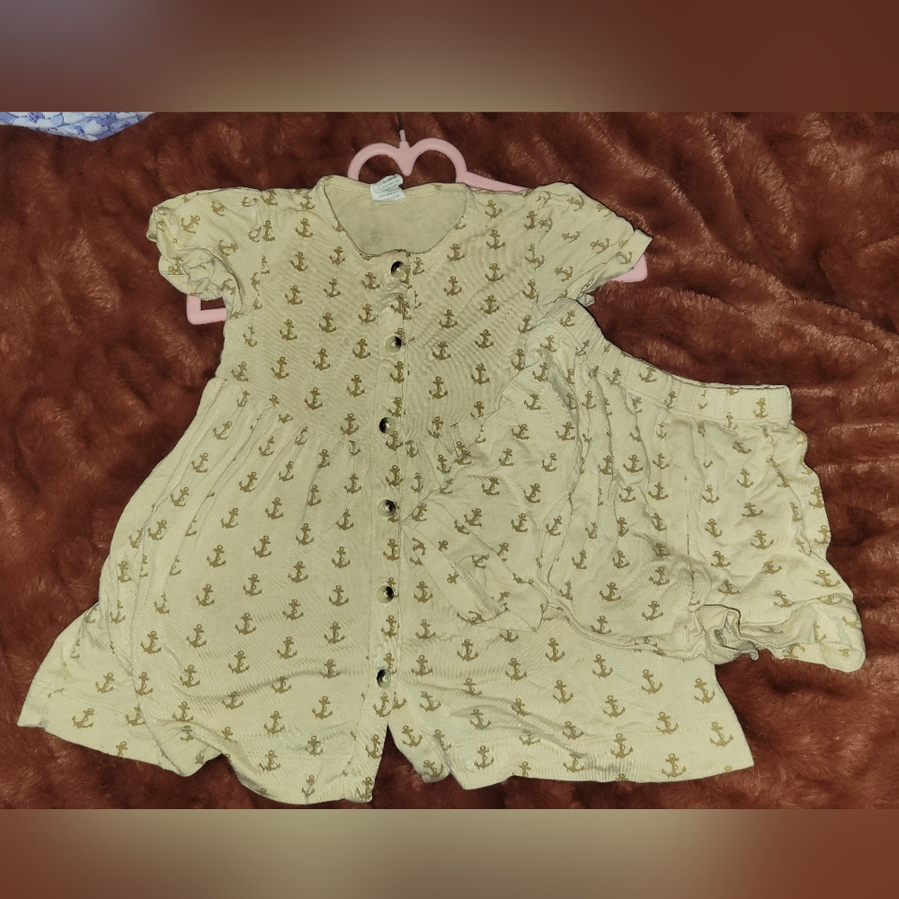 Kate Quinn Yellow Anchor Dress With Shorts